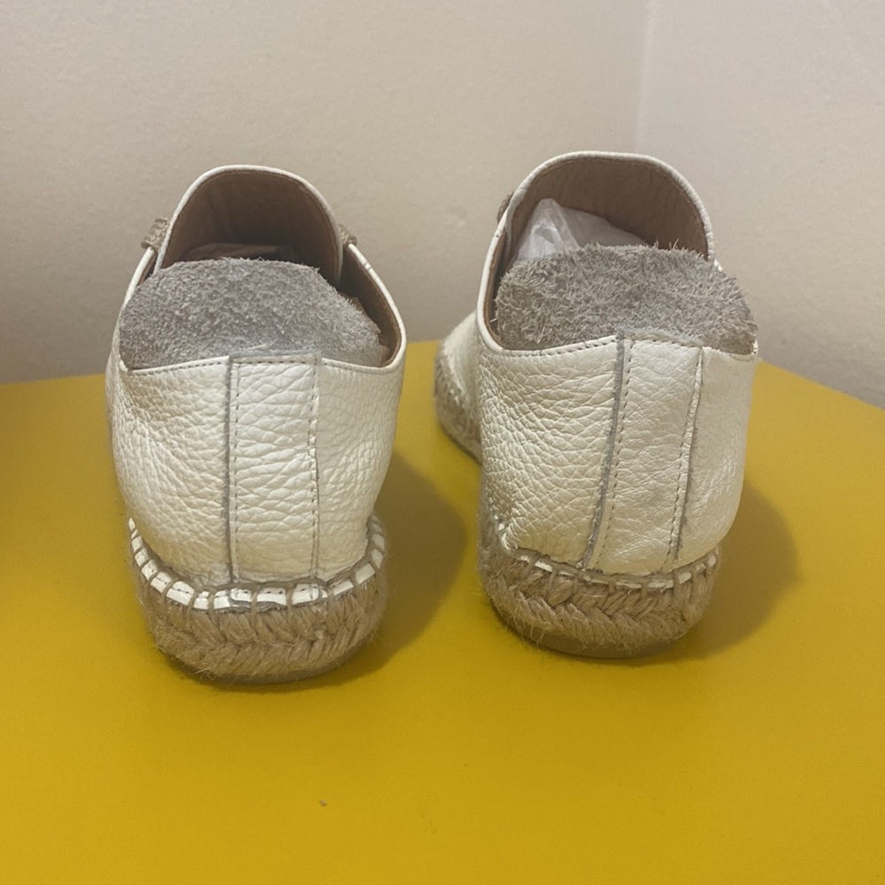 Maypol Anthropologie White Espadrille Leather Shoes - Picture 3 of 10